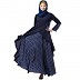 Wholesale abayas/burqas - Polka dotted asymmetrical design